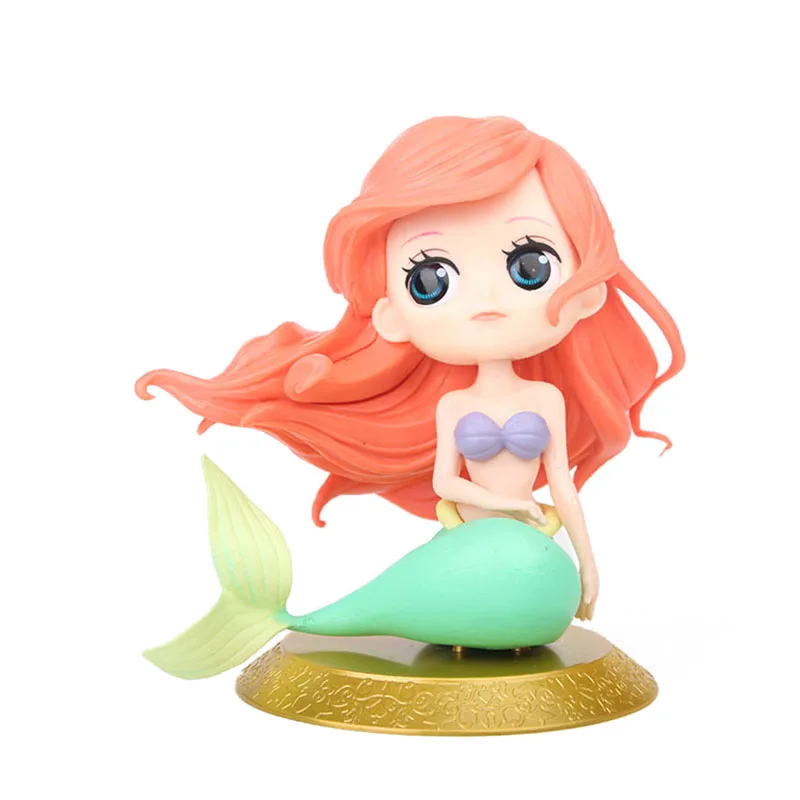 Принцесса Дисней Q версия персонажи Белл Жасмин Принцесса ПВХ фигурка куклы KidsToys для детей подарок на день рождения A94