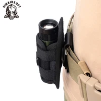 tactical 360 degrees rotatable flashlight pouch holster torch case for belt portable cover holder hunting lighting accessories