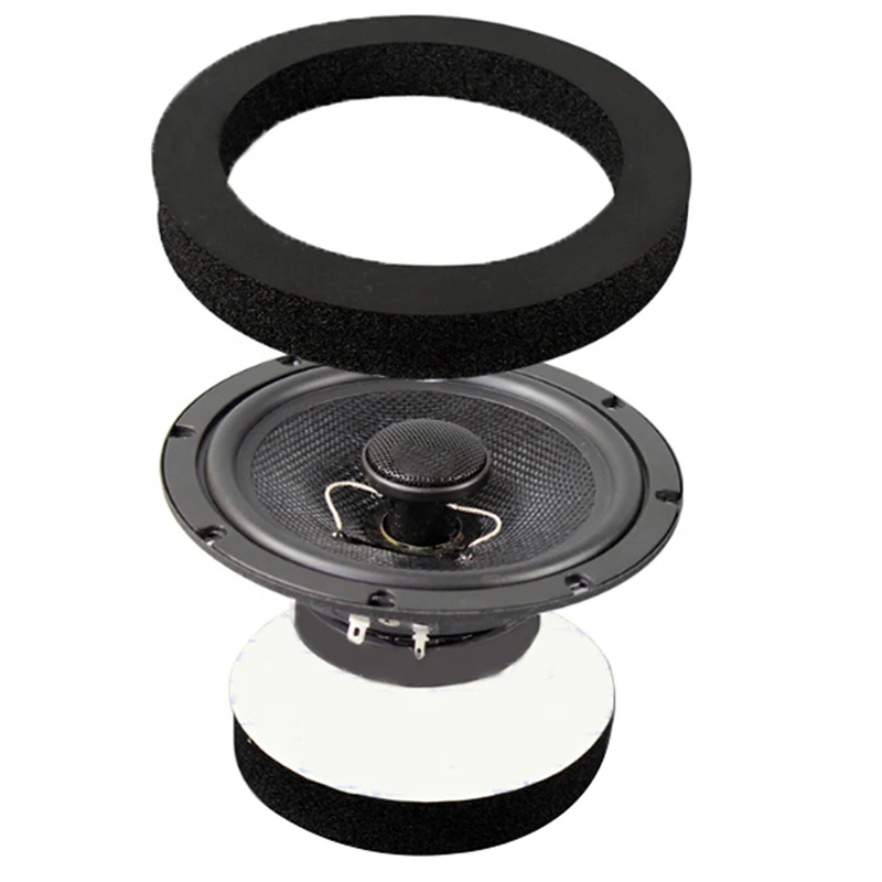 

1 PCS 6" 6.5" Inch Car Universal Speaker Insulation Ring Soundproof Cotton Pad Bass Door Trim Sound Audio Speakers Self Adhesive