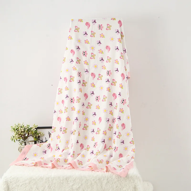 120X150CM мягкий муслин бамбукового волокна и хлопка для новорожденных спальный