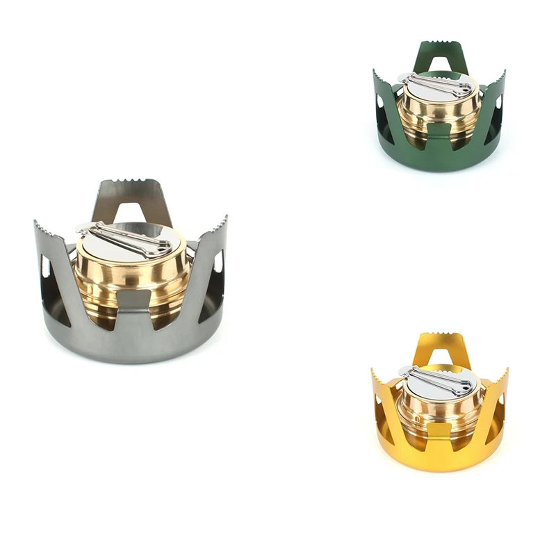 

Популярная сверхмощная латунная горелка для кемпинга с подставкой и крышкой для кемпинга на открытом воздухе, походов, пешего туризма, порт...