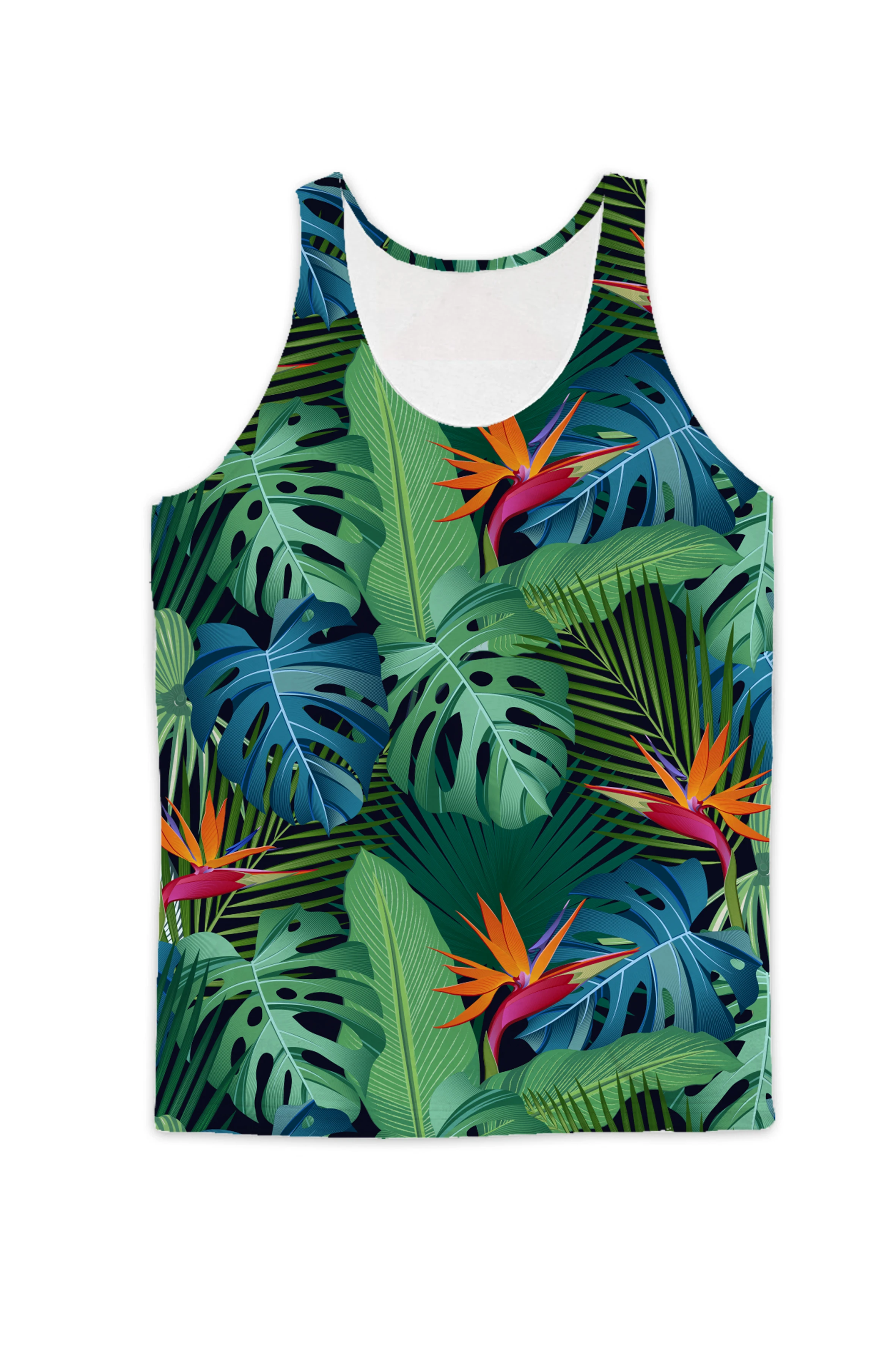 

Real USA American Size Tropics sublimation printing breathable Tank tops plus size 3XL 4XL 5XL 6XL