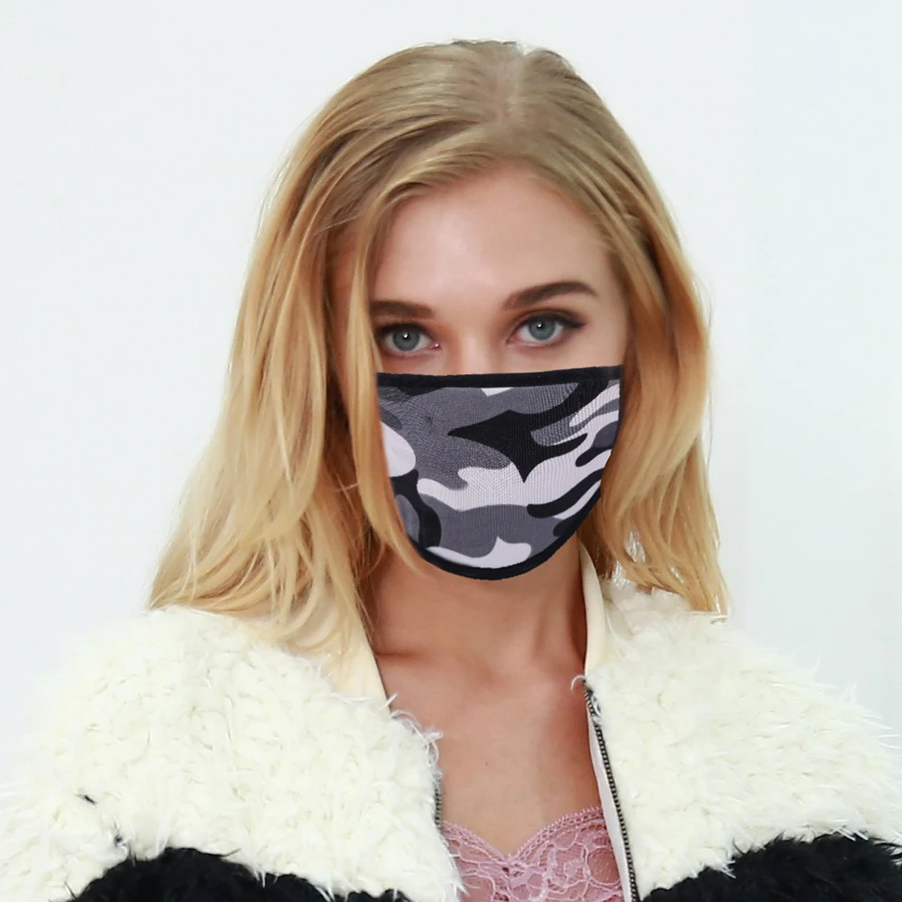

5pcs Pm2.5 Leopard Print Black Mouth Mask Anti Dust Mask Multi Color Acrylic Spandex Windproof Mouth-Muffle Bacteria Proof Mask