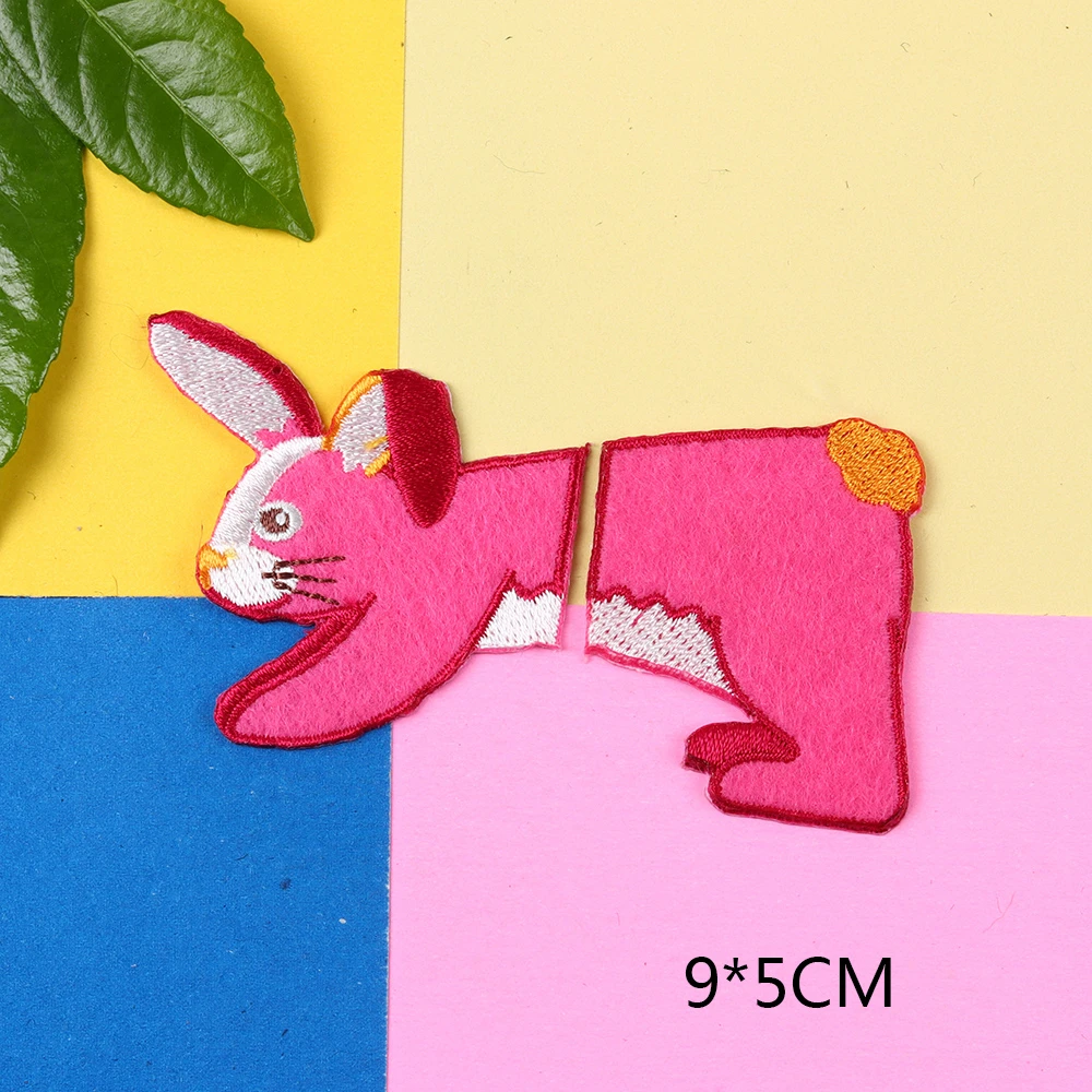 С рисунком животных в виде пасти акулы кроликов львы зебры тигры патчи пришить