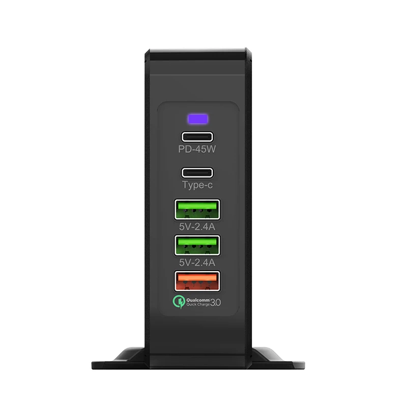 С несколькими usb-портами зарядное устройство 75 Вт PD USB-C 45 Вт быстрозарядная станция для iPhone 8 X Macbook samsung S10 Quick Charge 3,0 type C адаптер