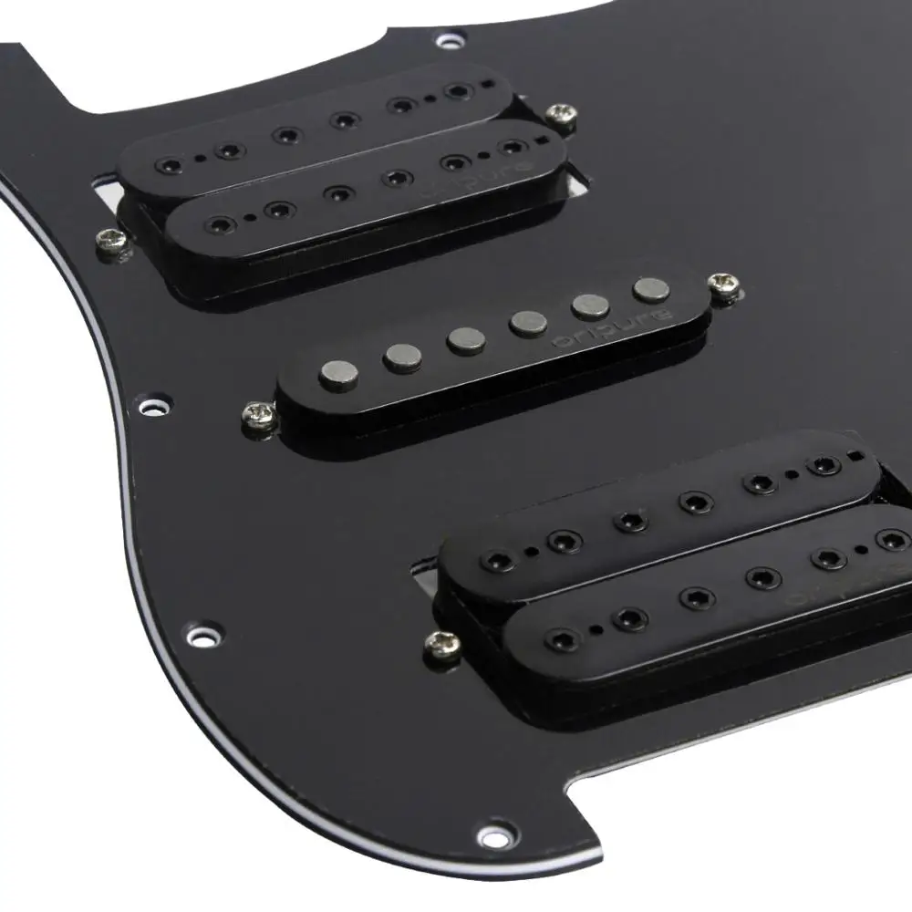 OriPure черная предпроводная электрогитара Pickguard Alnico 5 пикапов потенциометр 500k для