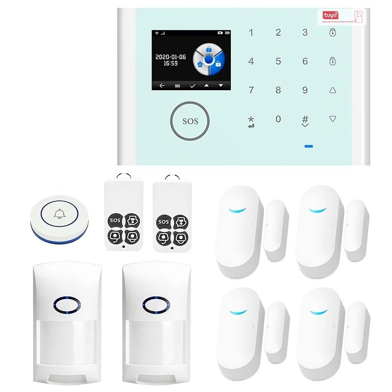 Tuya APP пульт дистанционного управления умная Wifi GSM сигнализация 43 Гц беспроводная
