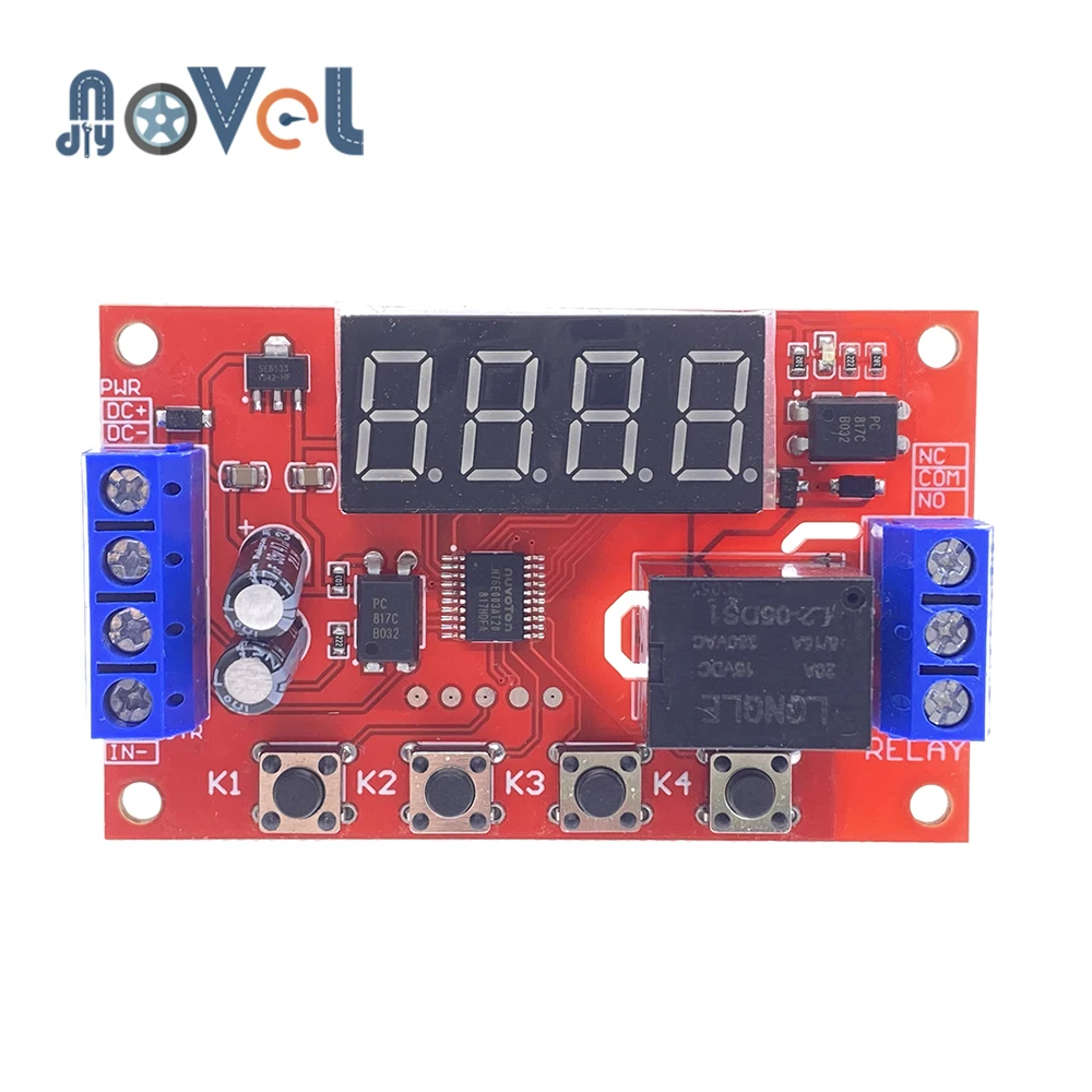 DC 5V 12V 24V 10A Регулируемый Модуль времени светодиодный цифровой реле таймера