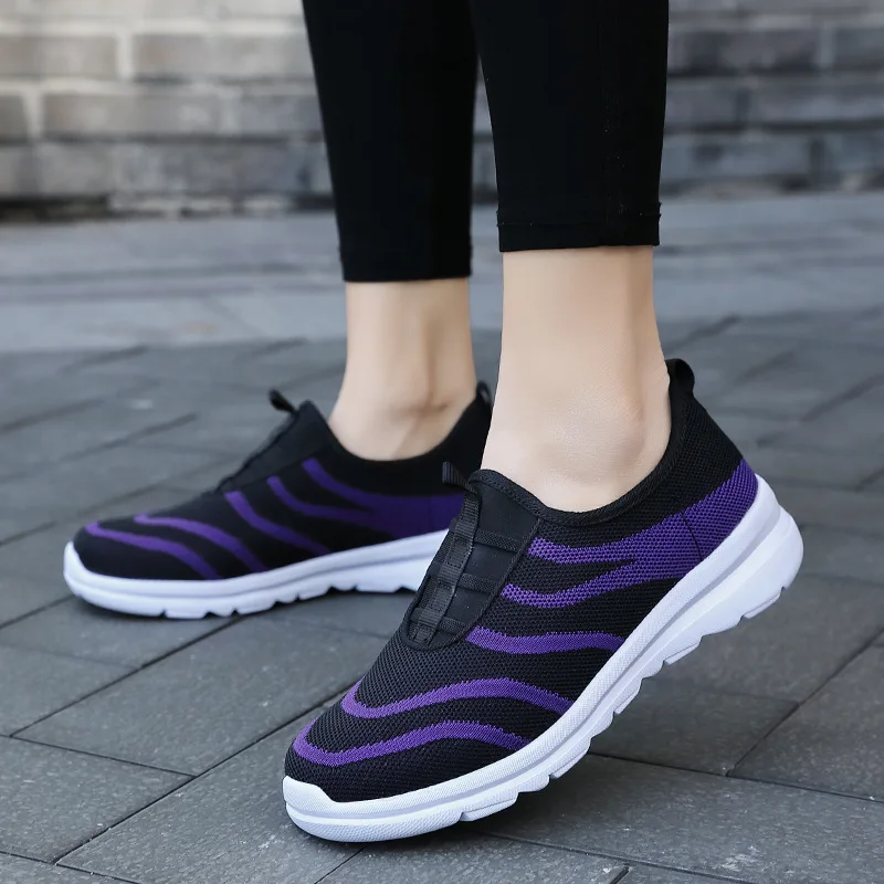 

Повседневная обувь без шнуровки, женская спортивная обувь на плоской подошве для отдыха, весенняя обувь, новинка, женская повседневная обув...