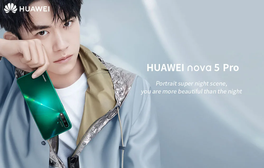 DHL Быстрая HuaWei Nova 5 Pro мобильный телефон Kirin 980 Android 9,0 6,3" ips 2340X1080 8 Гб ram 256 ГБ rom МП NFC