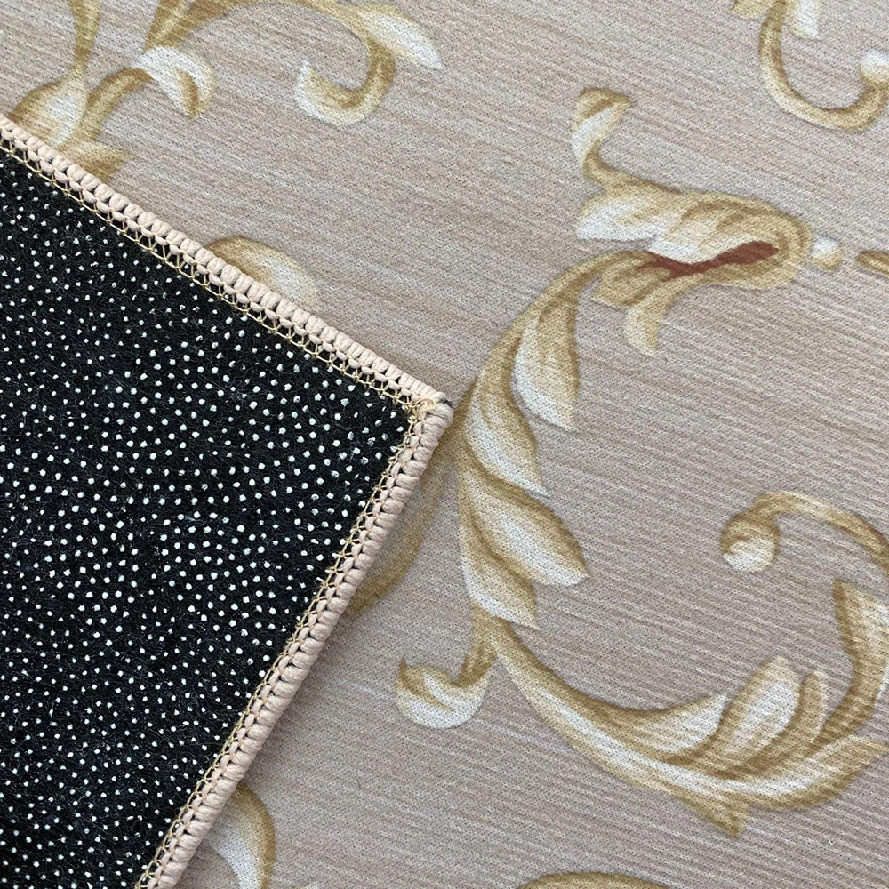 Коврик фланелевый для гостиной коридора с цветочным принтом нескользящий | Дом и