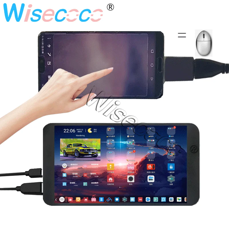 

7-дюймовый сенсорный монитор 1920x1080 FUD для PS3 PS4 raspberry pi, карманный монитор