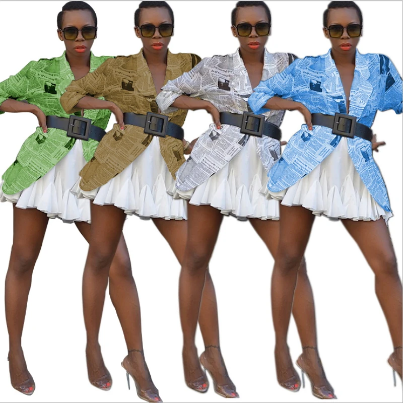 Пикантные женские куртки-бомберы с буквенным принтом для старых газет кардиган