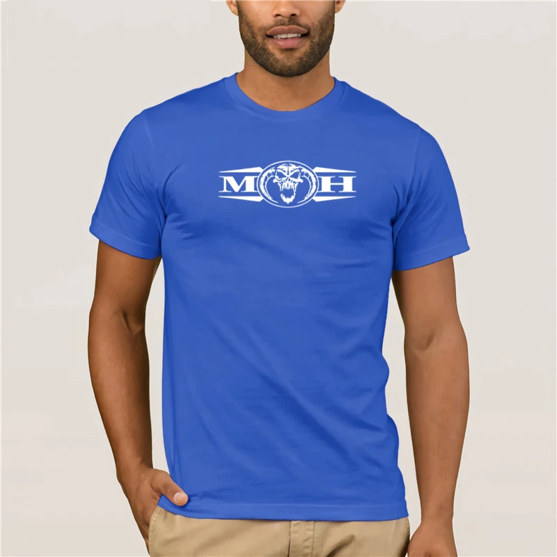 Мастер Hardcore хлопок летняя индивидуальность Banco camiseta популярная ajustada Linda модная мужская футболка - Цвет: blue