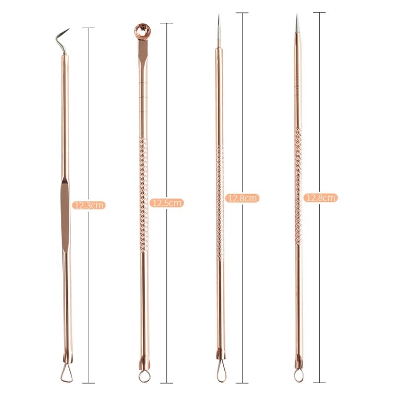 Набор игл для удаления акне из розового золота нержавеющей стали coedo экстрактор с