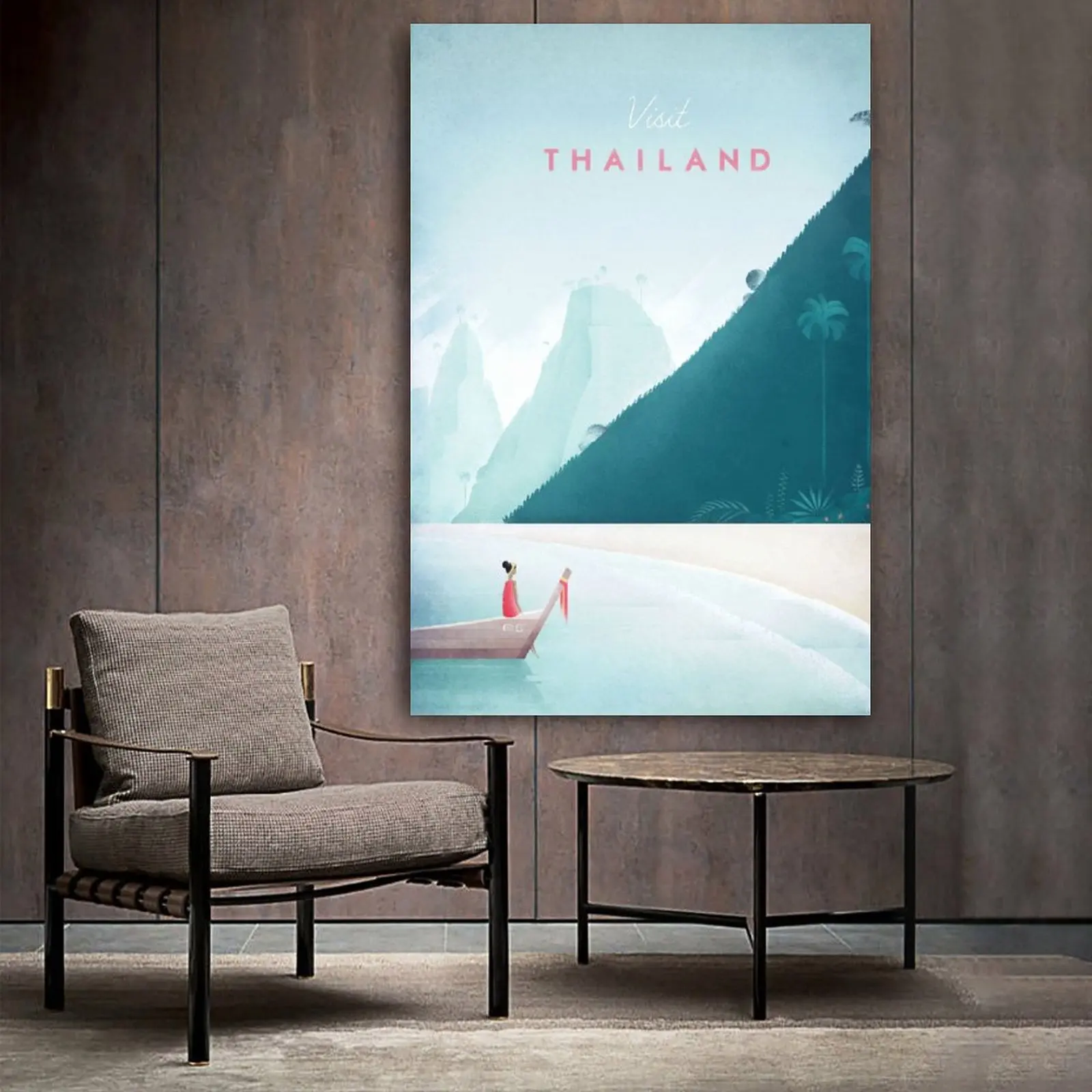 

Minimalist Thailand Poster Decorative Painting Canvas Wall Art Living Room Posters Bedroom Painting