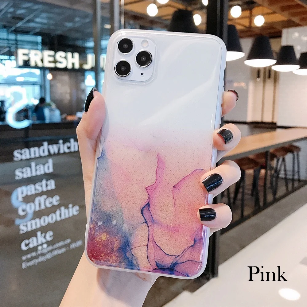 Роскошный мягкий силиконовый чехол для iPhone 11 Pro XR X XS Max 8 7 Plus SE 2020 Прозрачный