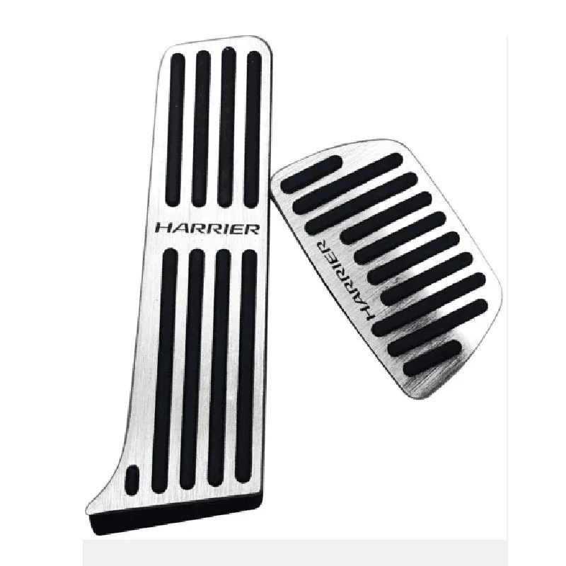 

Car Foot Pedal Pads Covers For Toyota Harrier 2020 Accessories Aluminum Alloy Accelerator Brake Pedal Auto Parts 2PCS