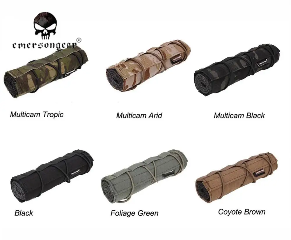 EmersonGear 18 см страйкбольный глушитель Обложка глушителя крышка EM9473|Мешочки| |
