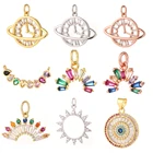 Богемные Подвески солнце, Радуга сделай сам для ожерелья, браслета, сережек, изготовления ювелирных изделий, россыпью, дизайнерский кулон, подвеска для телефона из смолы