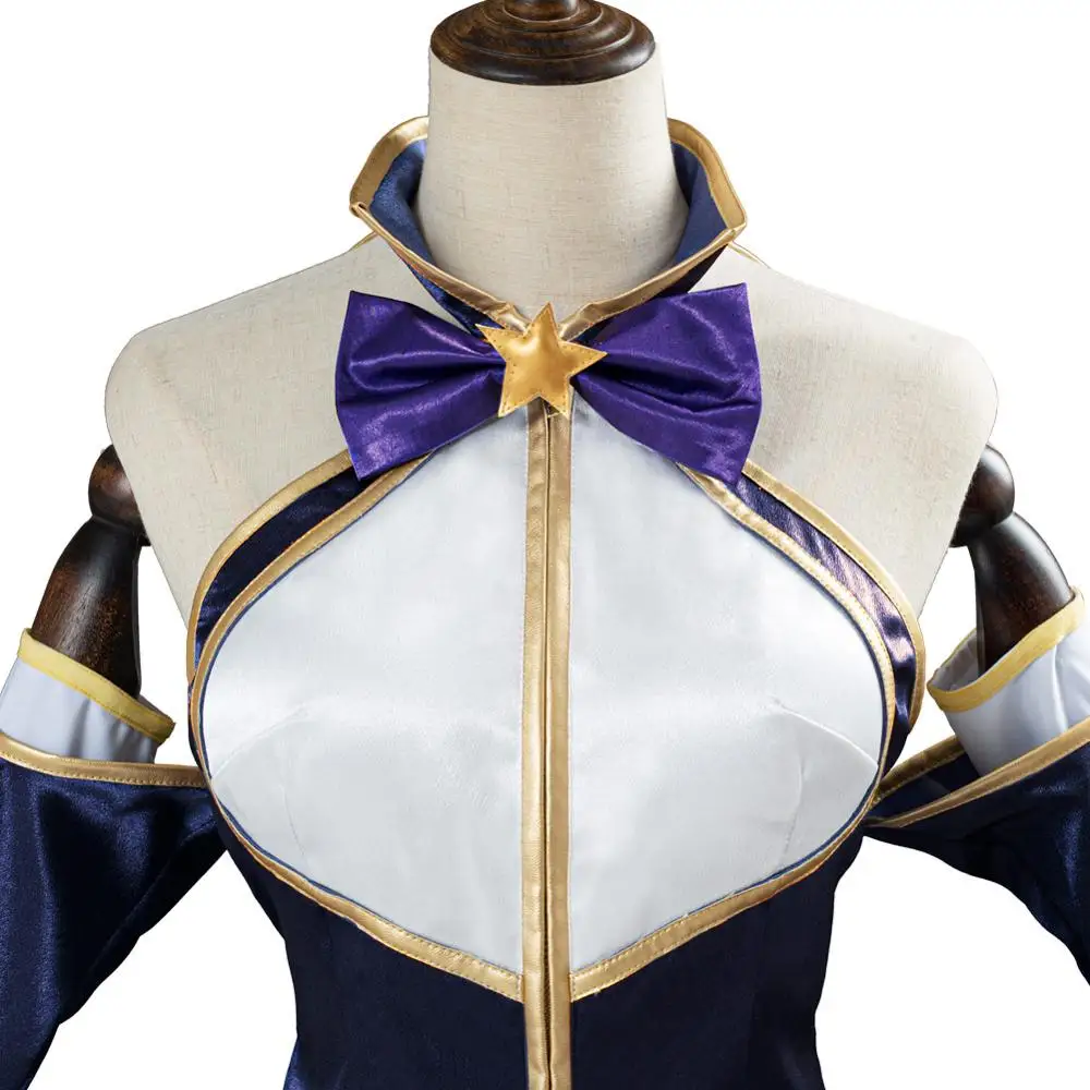 

Game Princess Connect! Re:Dive Hatsune Cosplay Costume Master Star Magic Purple Dress Halloween Carnvial Uniforms Custom Made