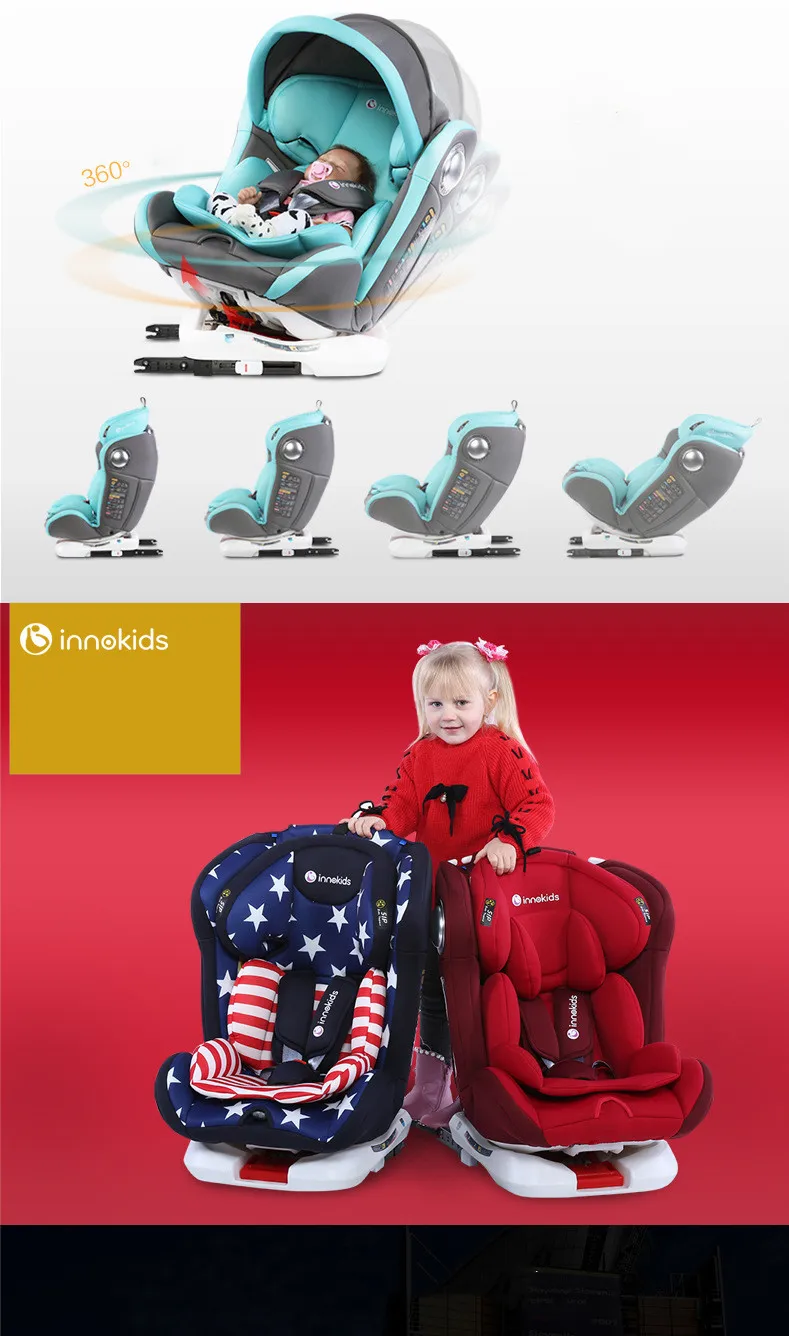 Innokids стандартное детское автокресло ISOFIX защелка 360 градусов поворотное