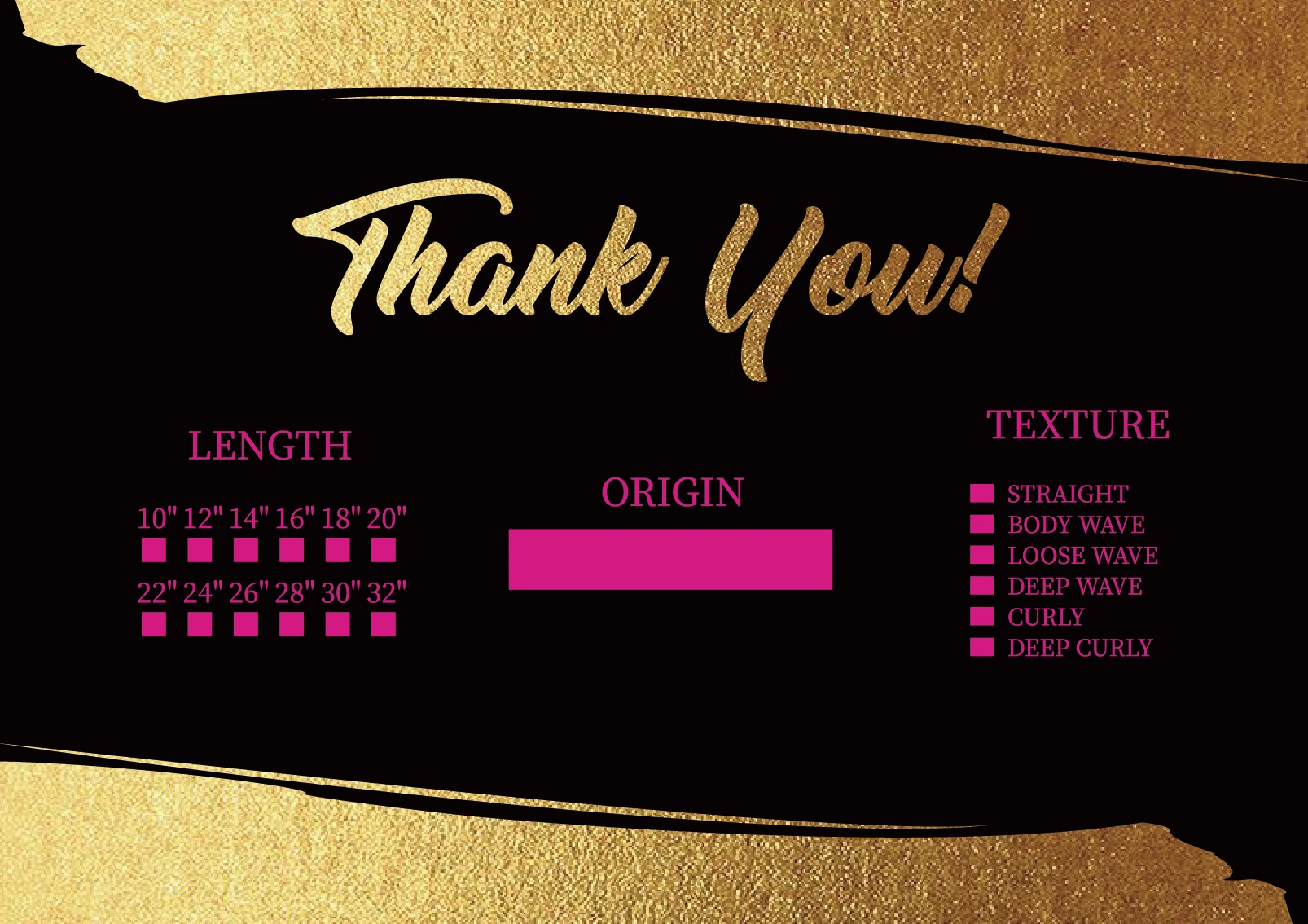 Логотип на заказ спасибо карточка для волос набор брендинга волосы бирка