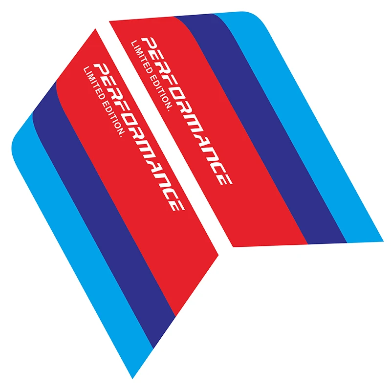 2 шт. автомобильные наклейки в полоску трехцветная Наклейка на тело для всех