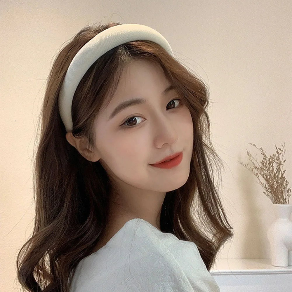 Новинка фиолетовая повязка для волос модная женская тканевая цветная на голову