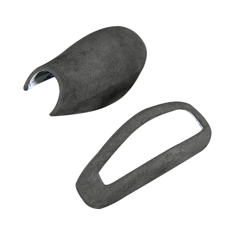 

Turn Fur Suede Car Wrapping Gear Shift Knob Cover Trim Decoration Sticker For-BMW Z4 E89 2009-2016 Accessories