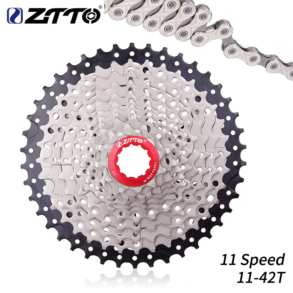 Велосипедная кассета ZTTO 11 скоростей 11-42T Freewheel MTB Moutain Bike S звездочка маховика