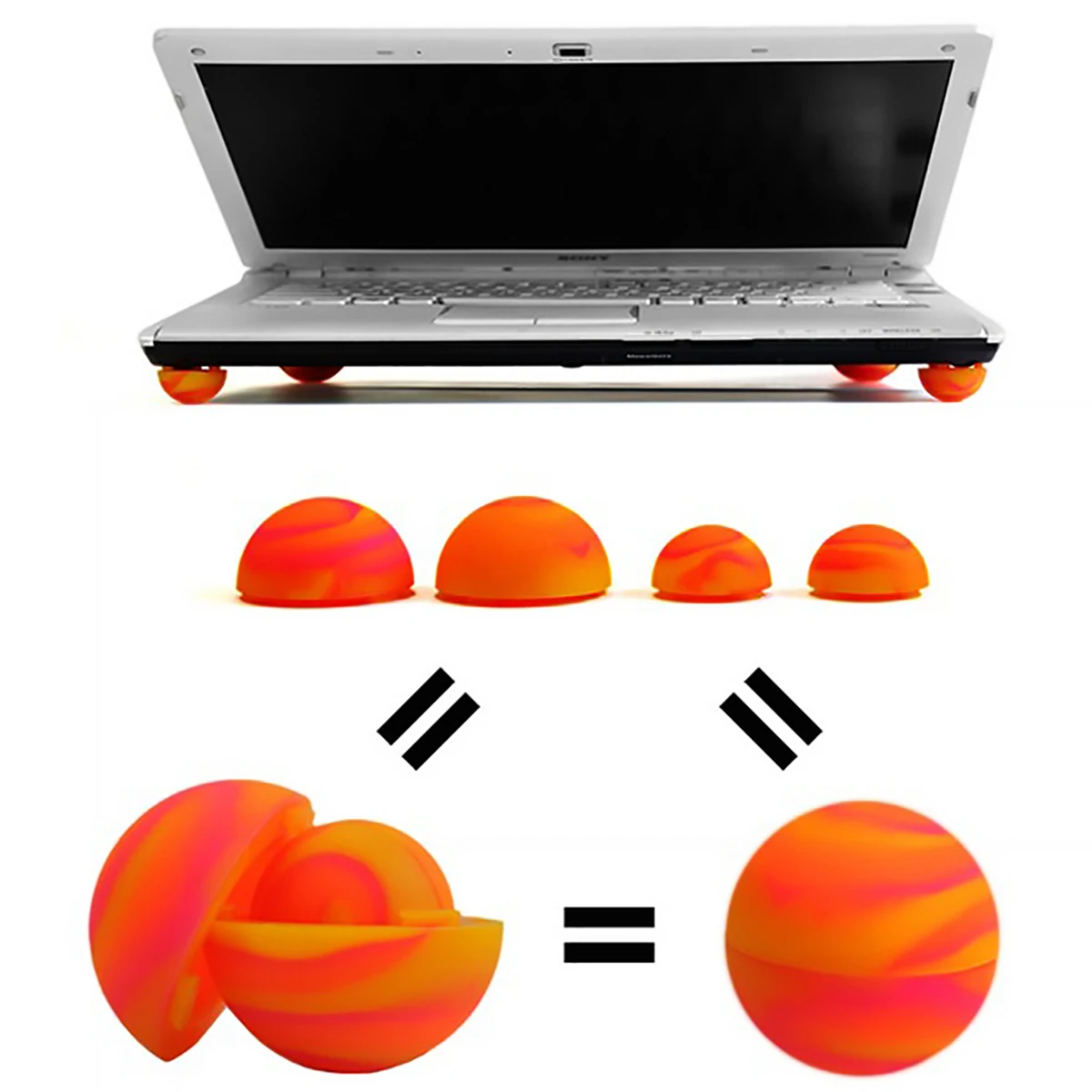 Силиконовая охлаждающая шариковая подкладка для ноутбука универсальный