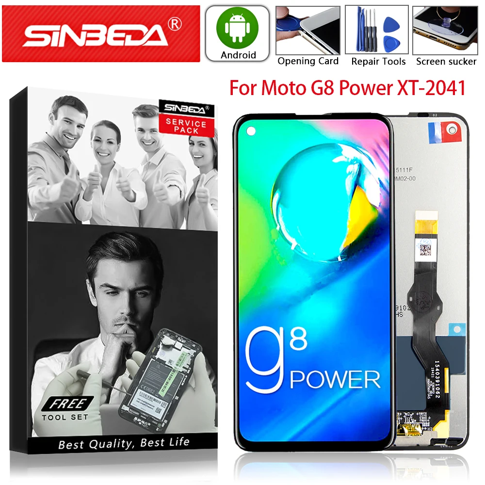 Новинка оригинальный протестированный сенсорный ЖК-дисплей Motorola Moto G8 Power XT2041