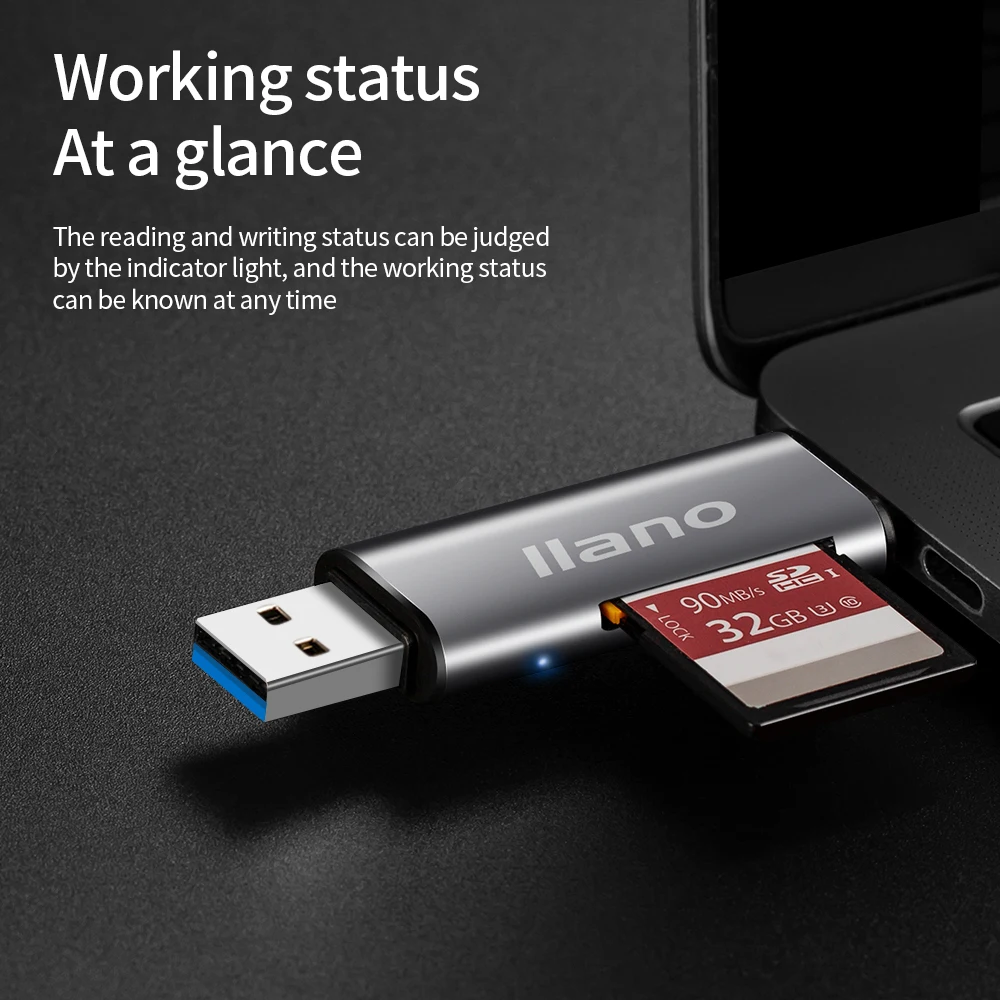 LLANO Горячая USB 2 0 SD кард ридер TF/Micro SD/Micro USB/Type C смарт типа OTG флеш накопитель