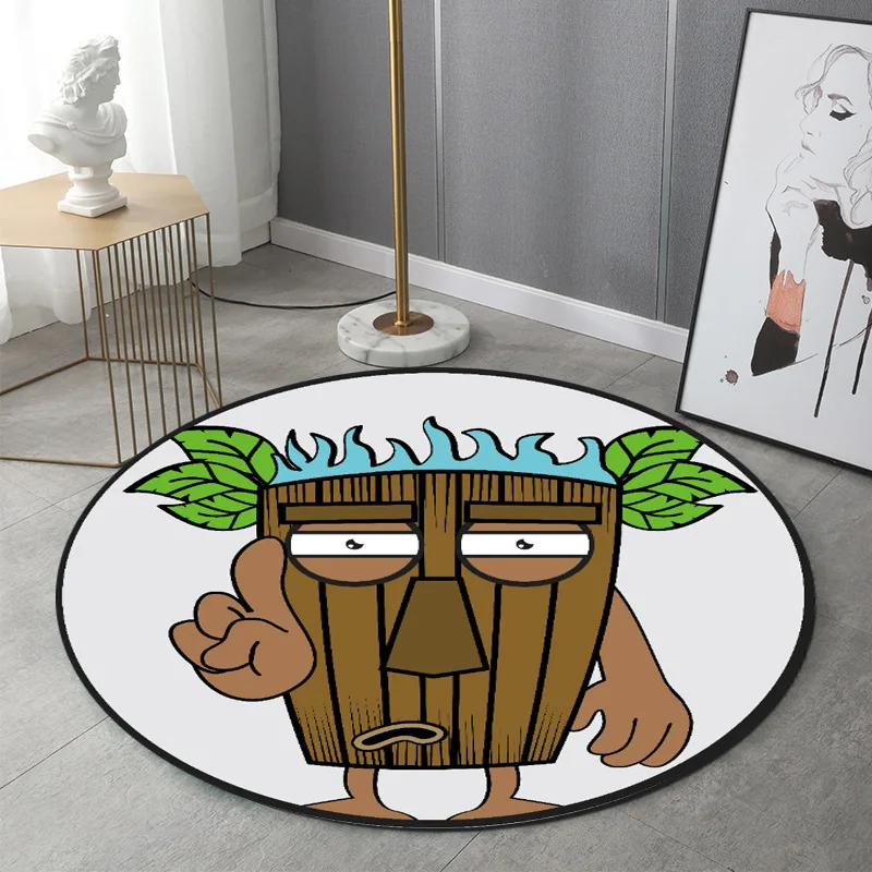 коврик входной двери Круглые Мультяшные забавные Коврики для пола домашний