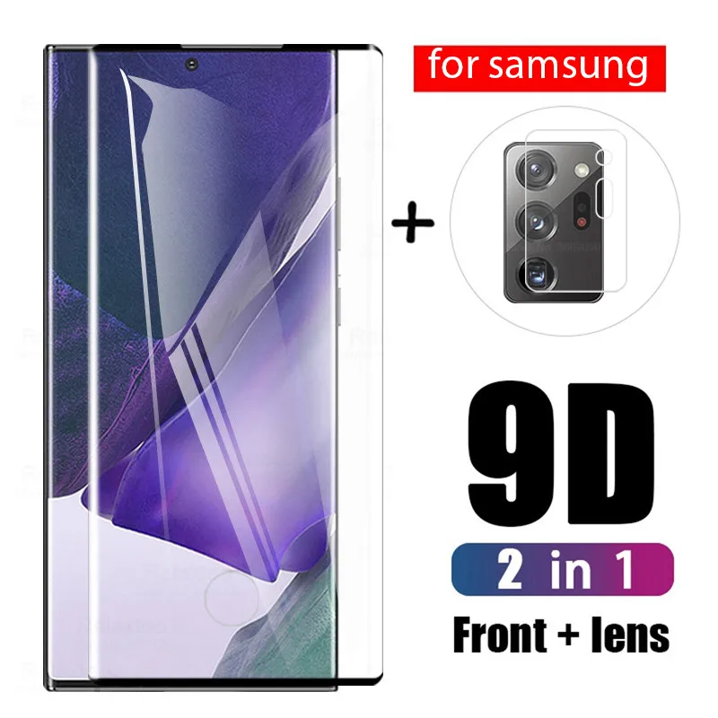 

Закаленное стекло 2-в-1 для Samsung Galaxy Note 20 Ultra, защита экрана, защита объектива для Samsung Note20 Ultra 20, пленка из стекла