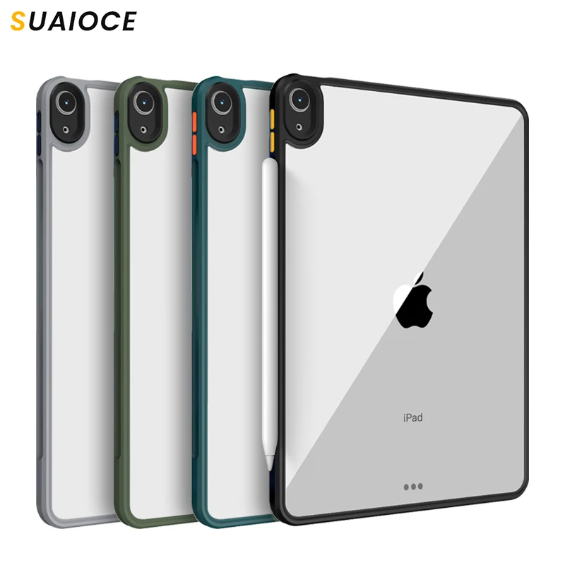 

Оригинальный чехол SUAIOCE для iPad Air 4 2020, защитный ультратонкий ударопрочный чехол, прозрачная задняя крышка для iPad Air, чехол 10,9 дюйма