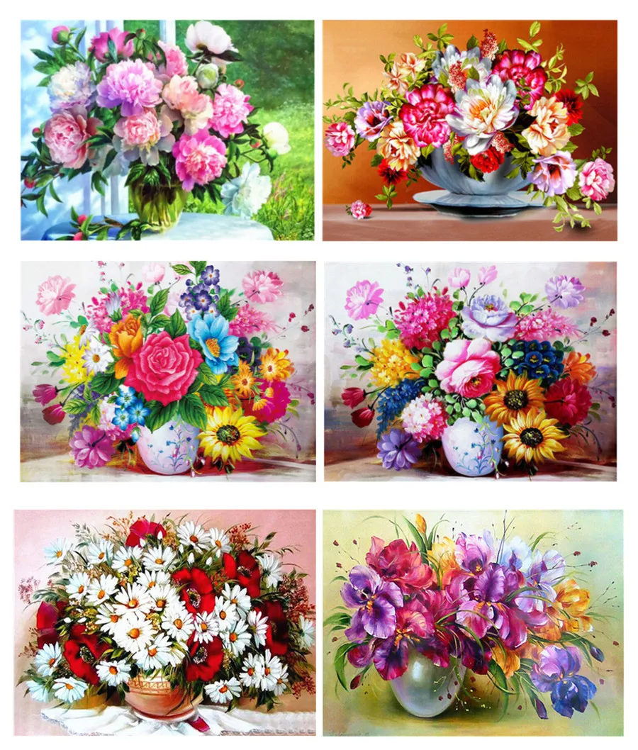 5D DIY Алмазная картина Пион цветок вышивка крестом домашний декор | Дом и сад