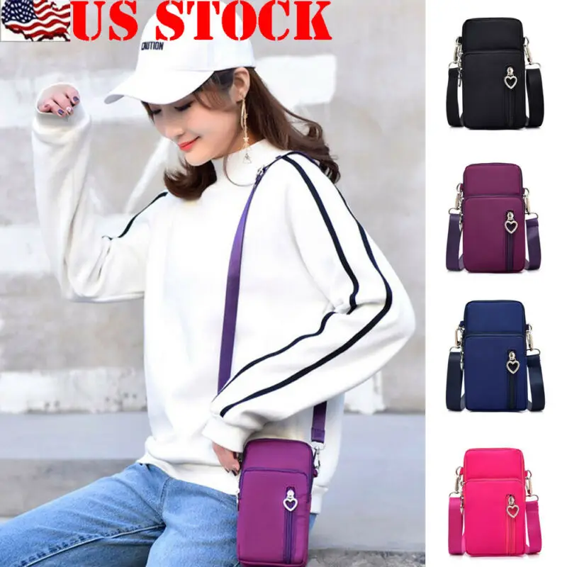 Женская Мужская сумка через плечо для мобильного телефона чехол Сумочка мини на