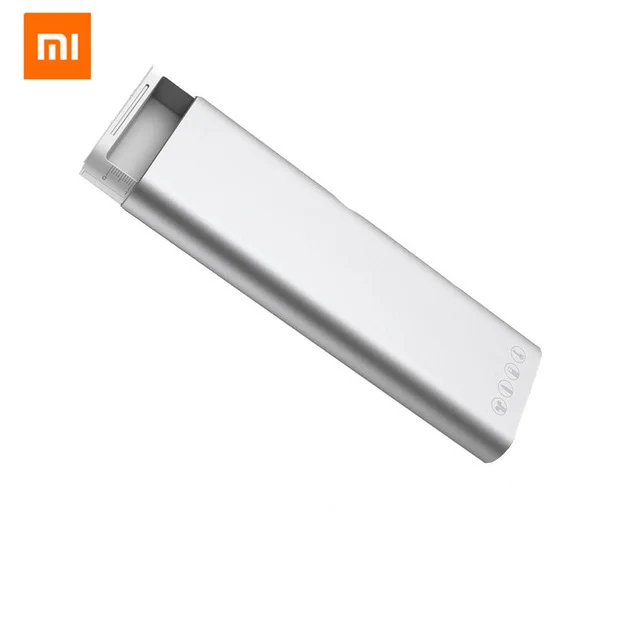 Серебристый Xiaomi Mijia Miiiw металлический ящик портативный Карандаш Чехол кабель для наушников Органайзер алюминиевый корпус кнопочный переключатель пенал для канцелярских принадлежностей - Цвет: Серебристый