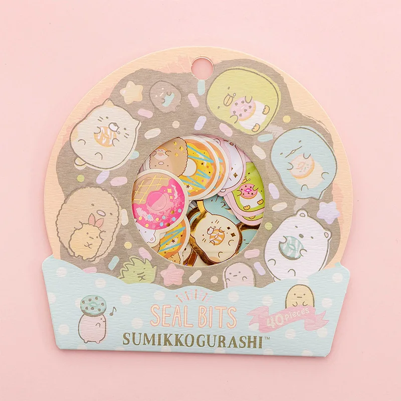 40 штук упак. декоративные наклейки Sumikko Gurashi милый Клей DIY дневник этикетка