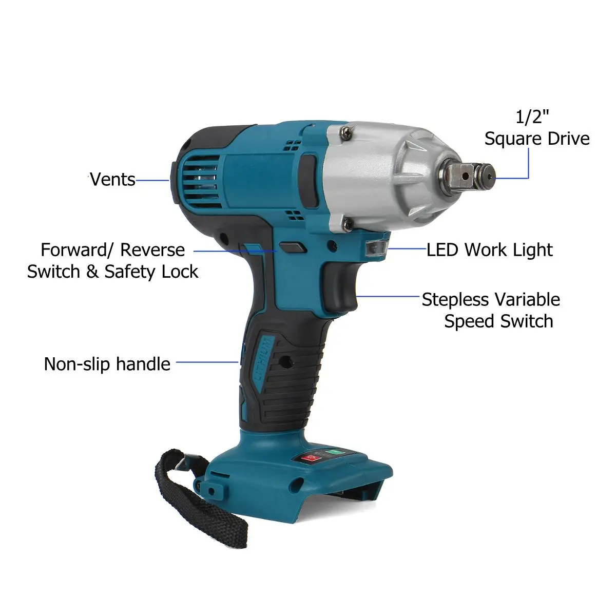 

18V Brushless Electric Drill 40NM Cordless Screwdriver 2000mAh Battery Mini Electric Power Impact Wrench Bit Power Tool