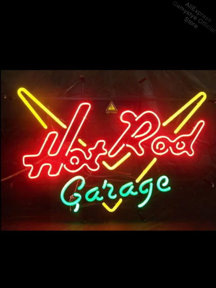 

NEON SIGN For Custom Hot Rod Garage Glass Neon Light PUB shop display Handcraft outdoor Light Signs Shopping Hall Sign Bar Neon