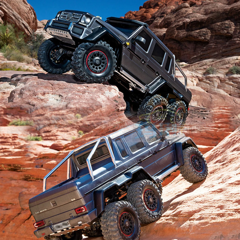 

TRAXXASS TRX6 Benzz G63 T6 шестиприводный электрический пульт дистанционного управления 6X6 внедорожник гусеничный автомобиль игрушки модель