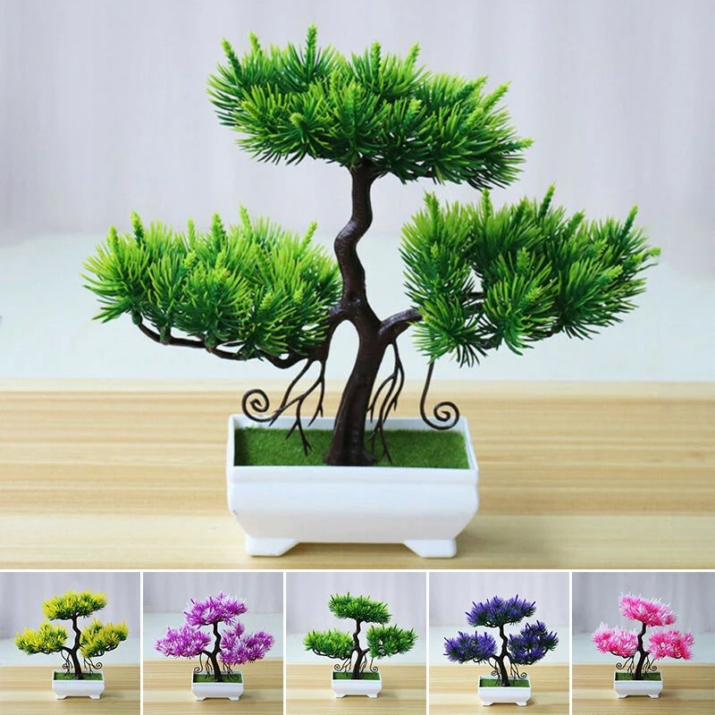 Искусственный бонсай имитация горшечного растения мини сосны украшения для дома