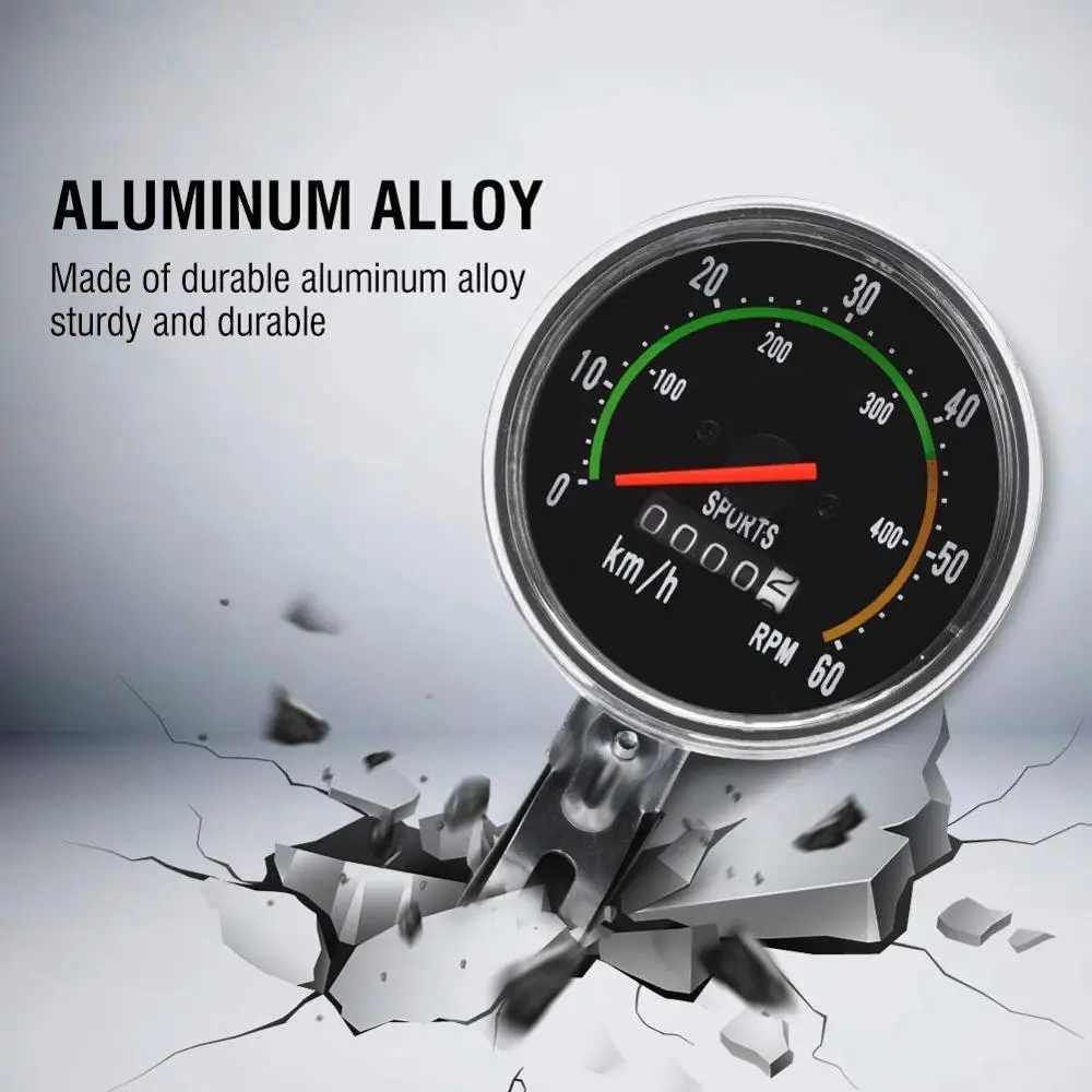 

Bicycle Computer Mechanical Classic Retro Cycling Odometer Stopwatch Wired Speedometer Bike Accessory For 26/27.5/28/29inch Bike