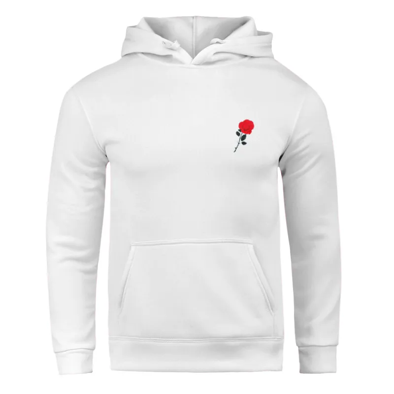 WHITE Новая спортивная мужская спортивная одежда, костюмы с капюшоном, Брендовые мужские весенние и осенние и зимние толстовки - Цвет: WHITE