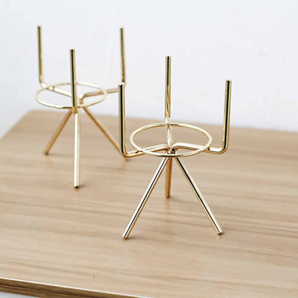 Металлическая стойка-подставка в скандинавском стиле держатель для сада