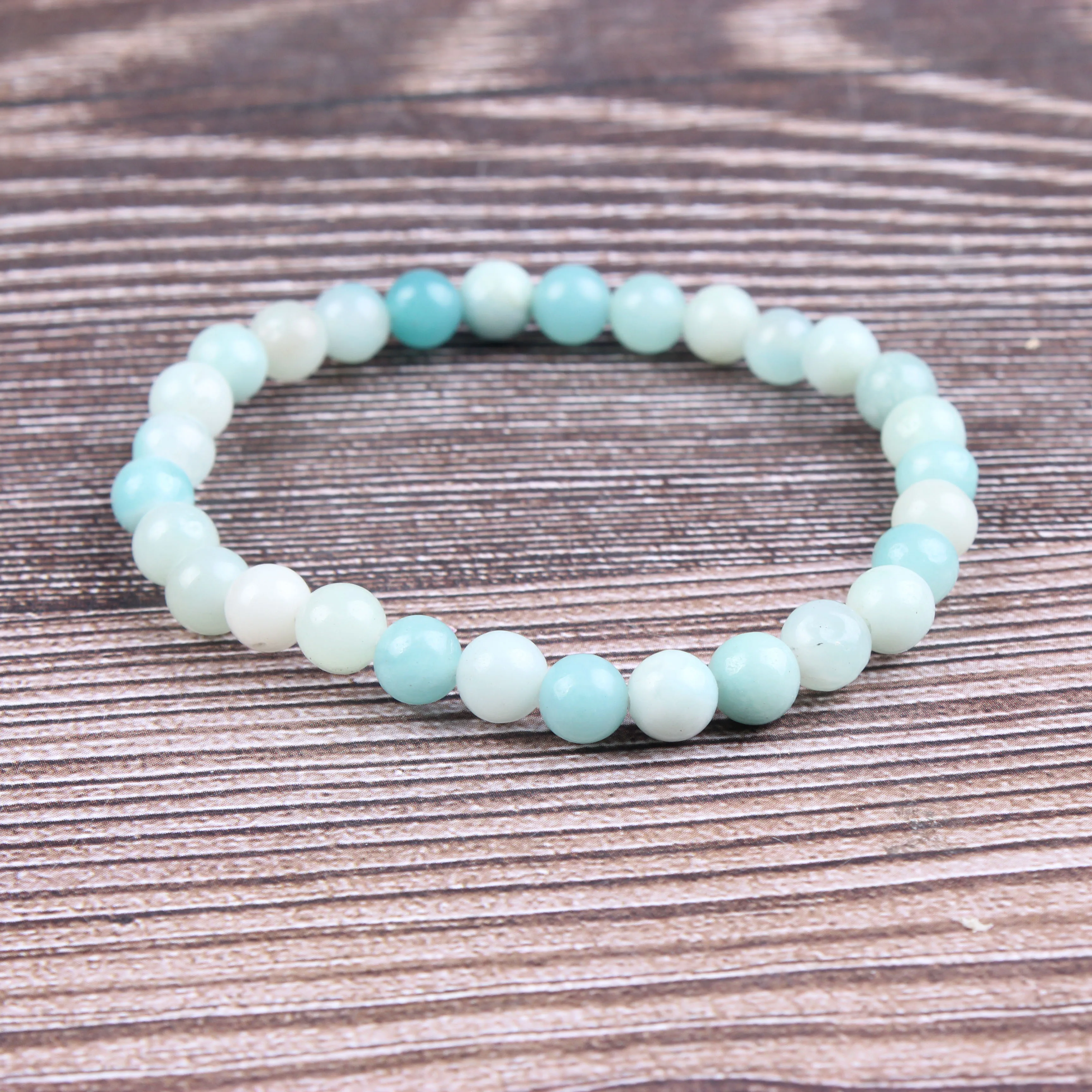 

Fashion jewelry 6 / 8 / 10mm miscellaneous stone bracelet natural jewelry beads are suitable for men's and women's accessories