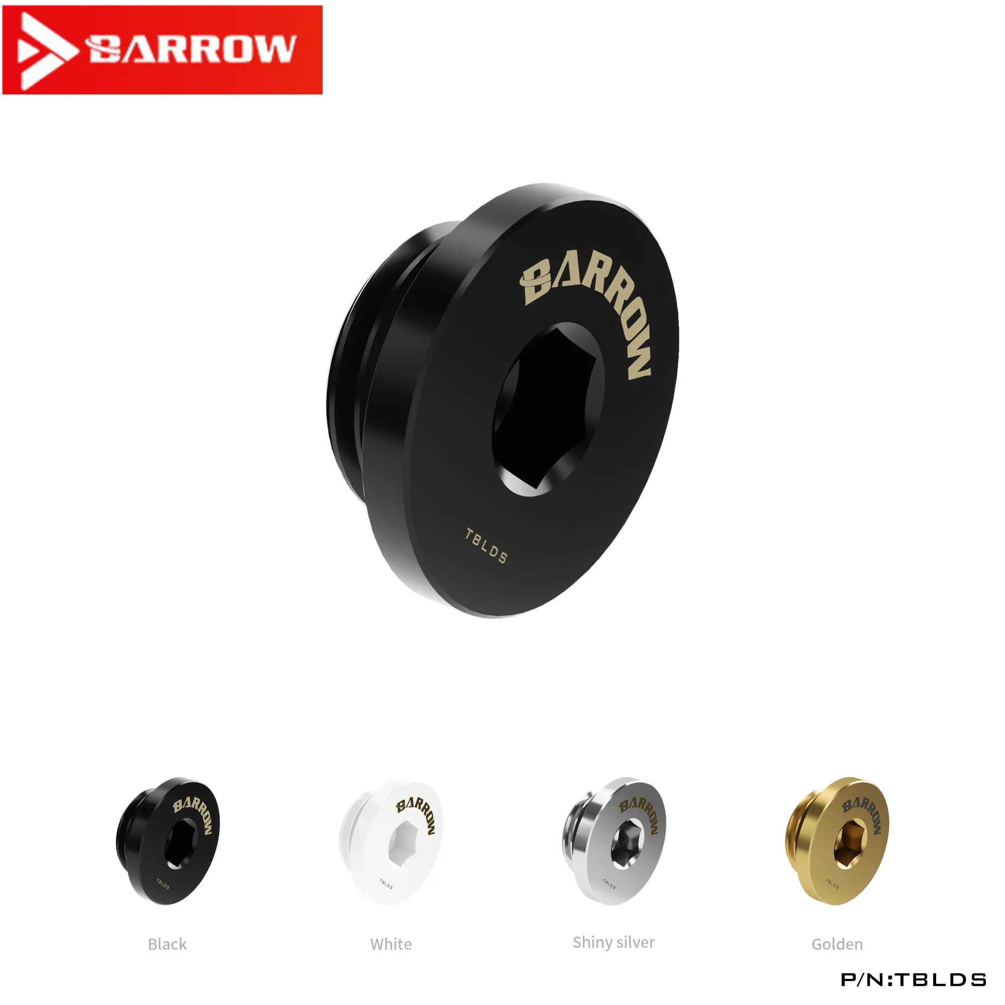 

TBLDS Barrow G1 / 4 Black Silver Hand tighten the lock seal sealing plug water cooling computer fittings